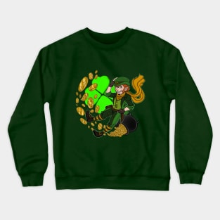 Legend of the Leprechaun - Fantasy legend design Crewneck Sweatshirt